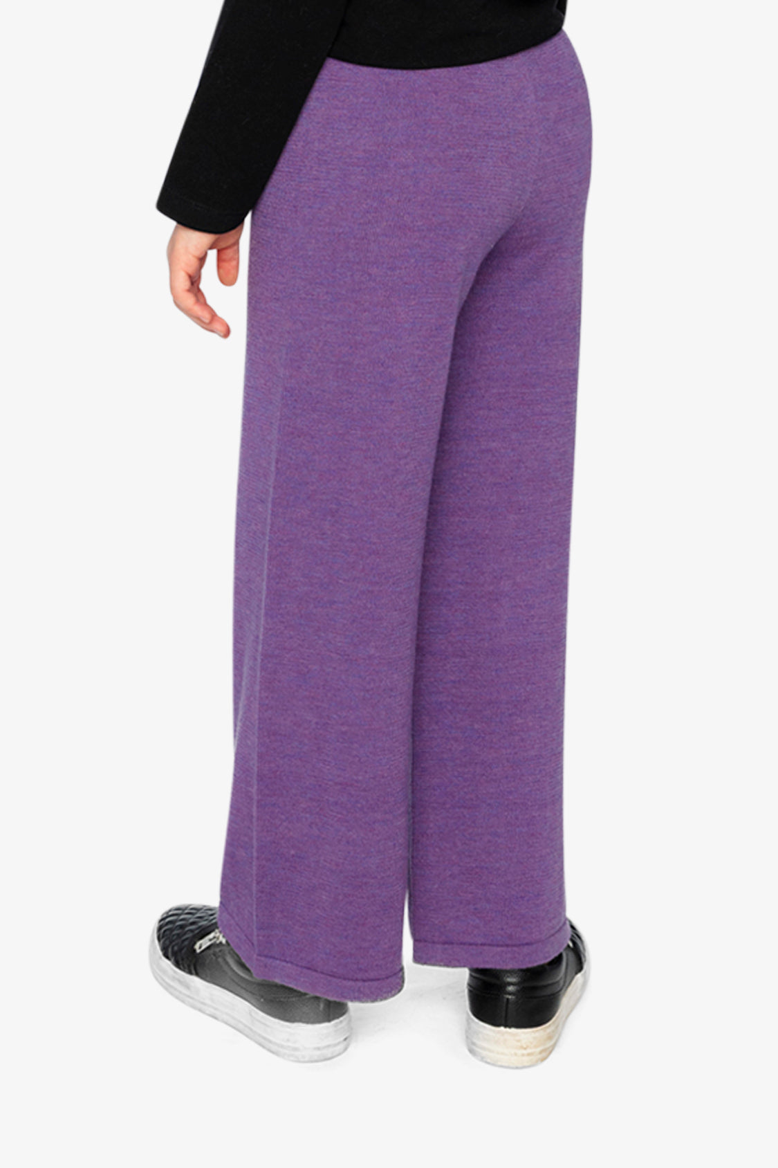 Knitted Wide Leg Pants Violet-2