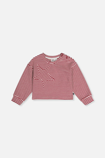 Soft Jersey Top Red And White Stripes-0