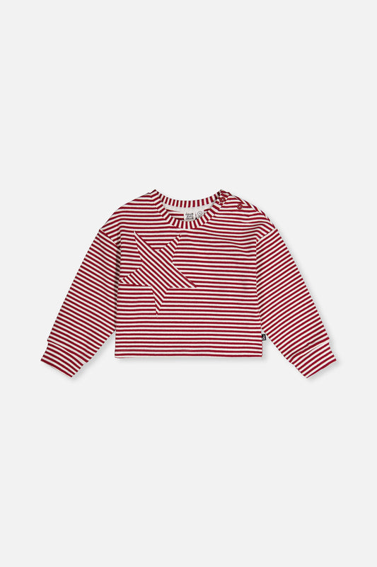 Soft Jersey Top Red And White Stripes-0