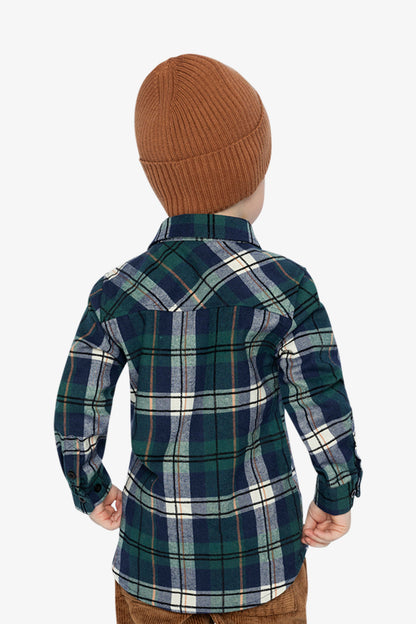 Plaid Shirt Blue And Green-4