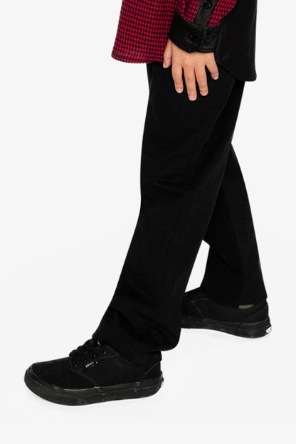 Stretch Denim Pants Black-2