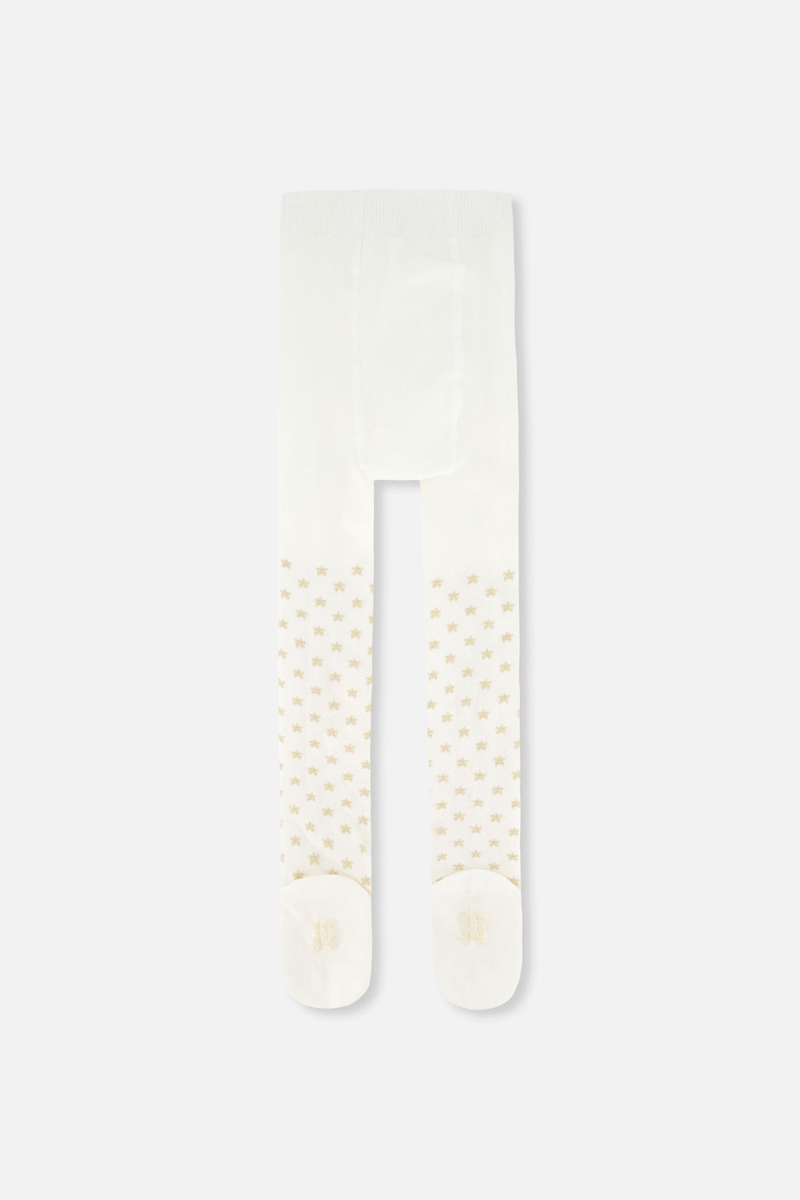 Knit Heart Tights Off-White-2