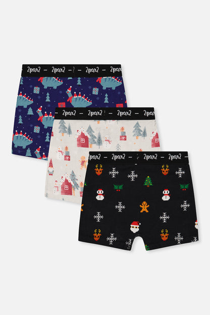 Boxer Pack Of 3 Holiday Prints-1