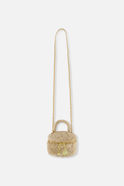Faux Fur Small Bag Beige-0