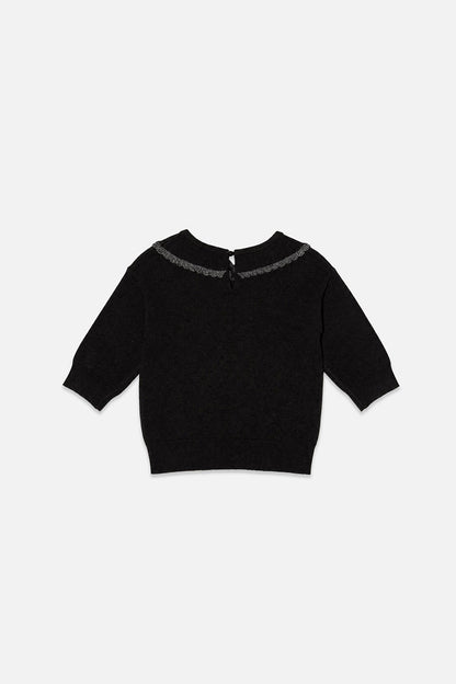 Knitted Sweater Black And Gold-2