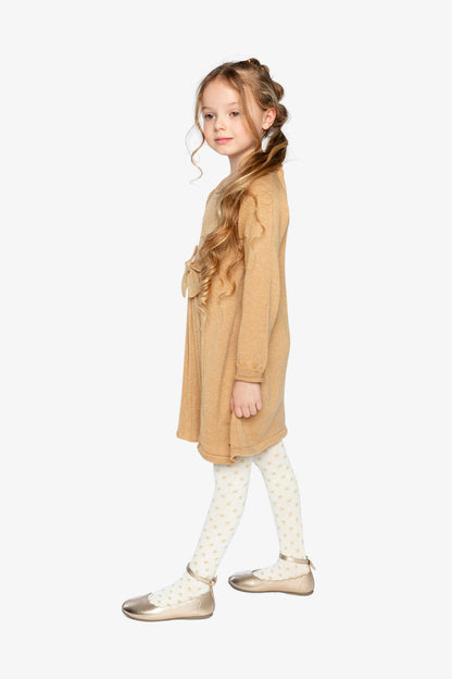 Knitted Dress Brown Cinnamon-3