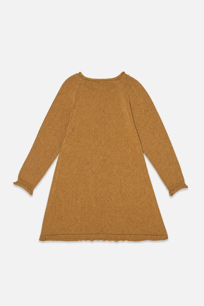 Knitted Dress Brown Cinnamon-2