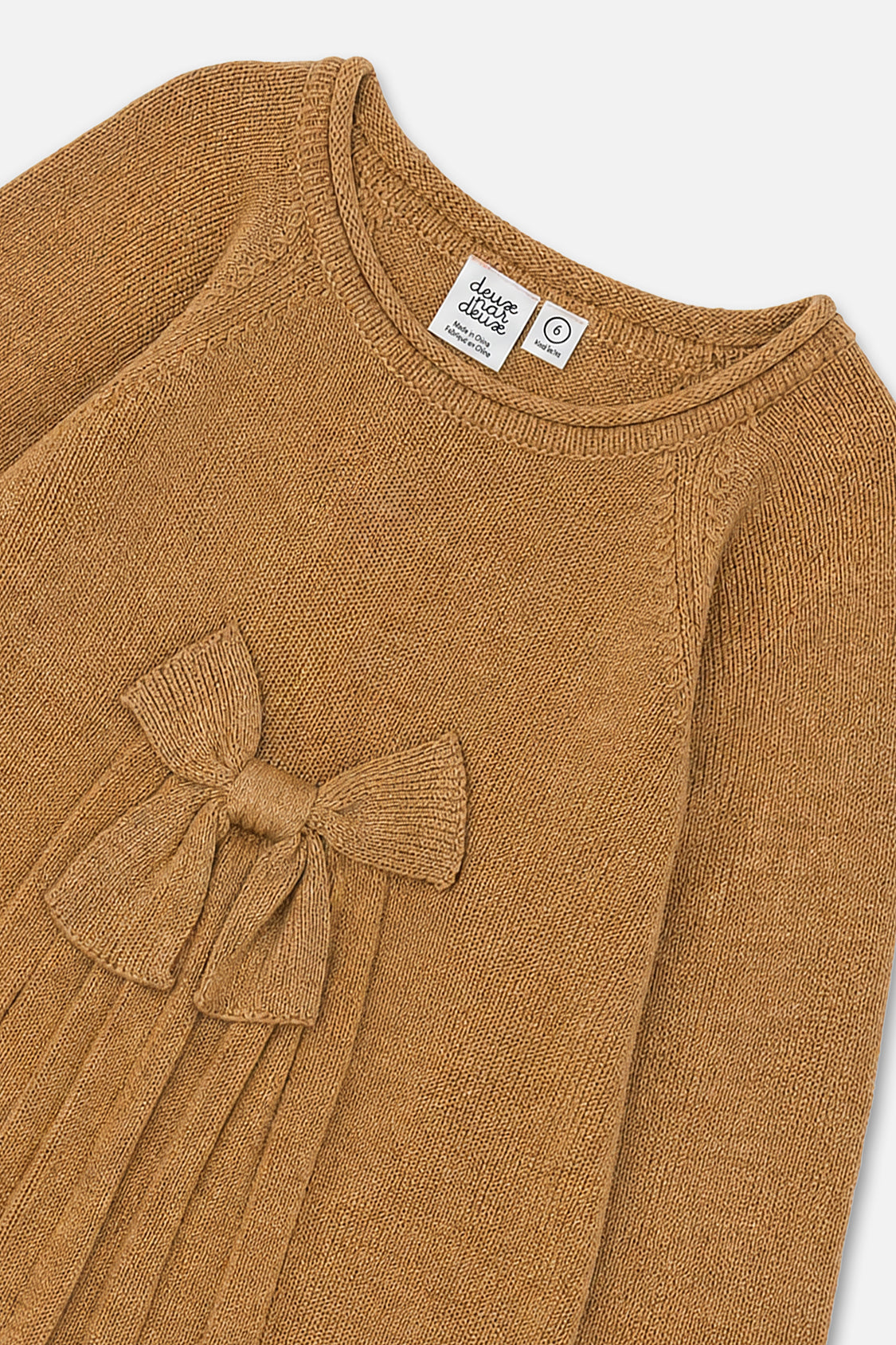 Knitted Dress Brown Cinnamon-4