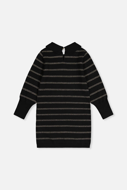 Knitted Dress Black And Gold-4