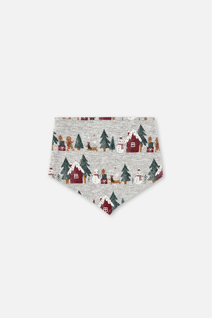 Organic Cotton One Piece Christmas Bandana For Dogs Holiday Print-0