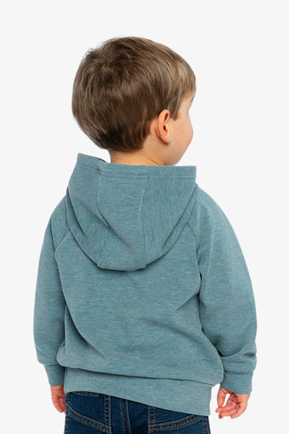 Hoodie With Screenprint Pale Turquoise-3