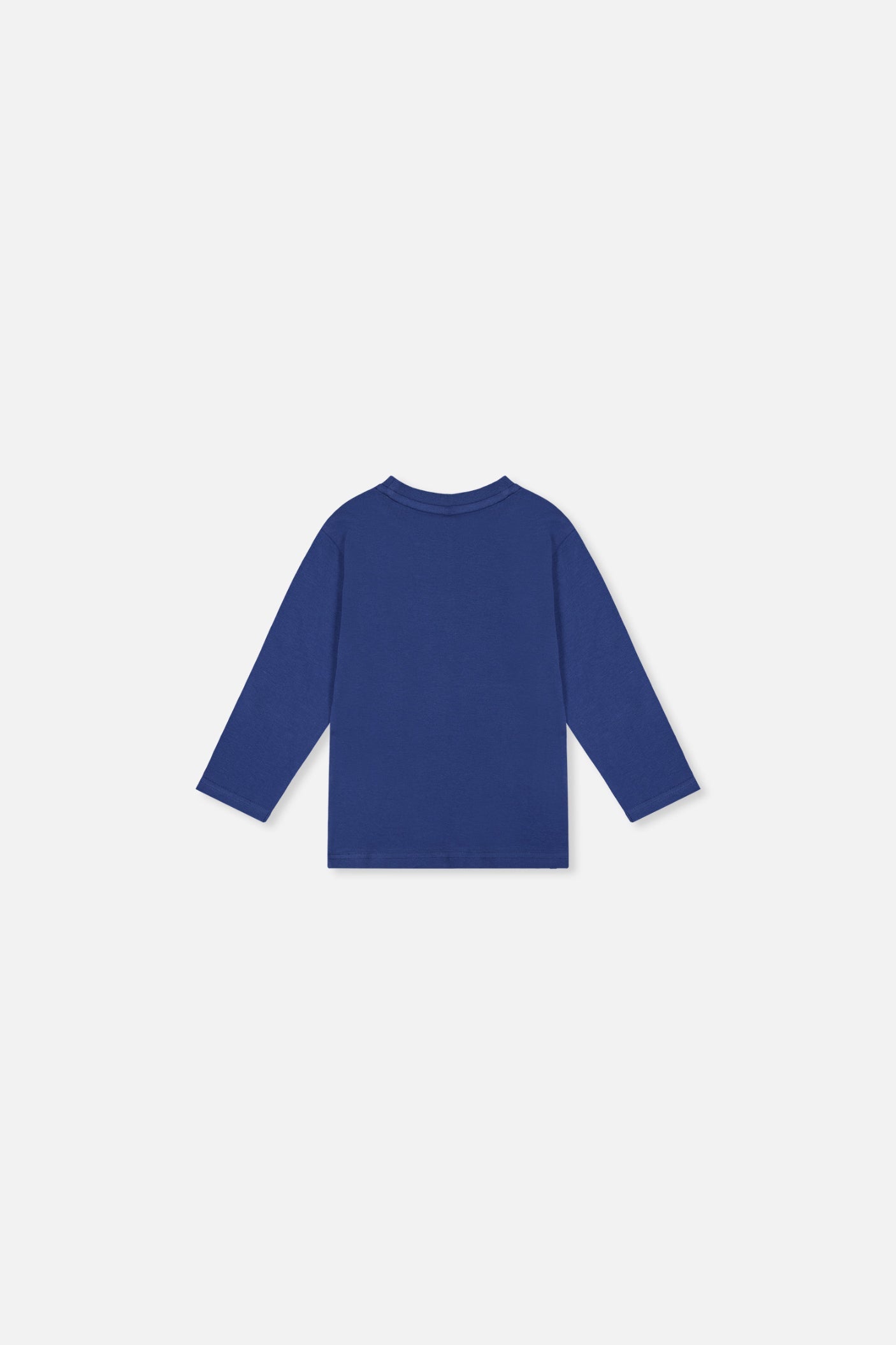 Baby Long Sleeve Organic Cotton T-Shirt Blue-2