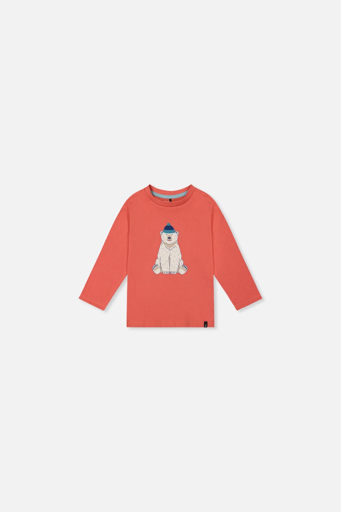 Baby Long Sleeve Organic Cotton T-Shirt Rose Orange-0