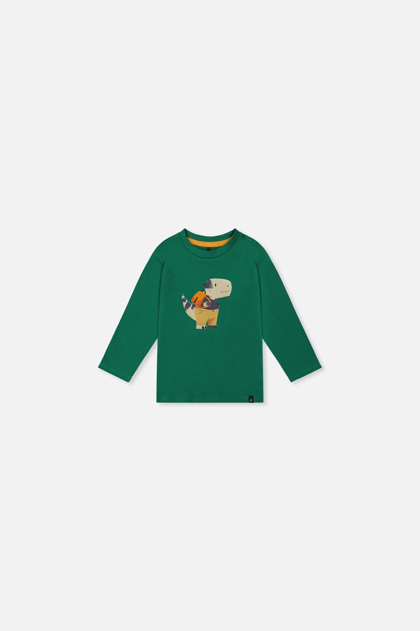 Baby Long Sleeve Organic Cotton T-Shirt Green-0