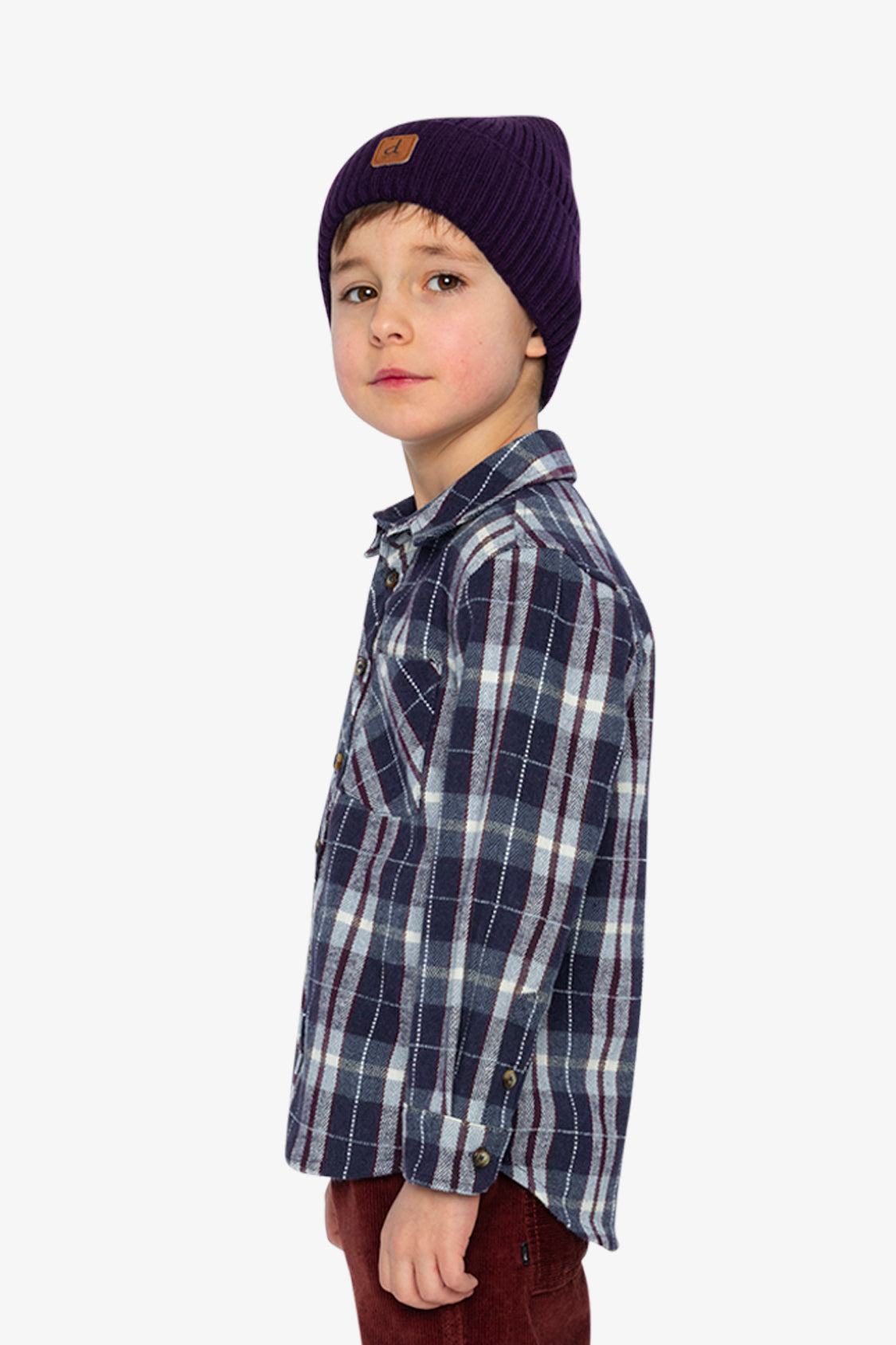 Flannel Shirt Blue And White Plaid-2
