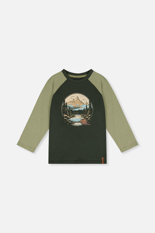 Raglan T-Shirt Dark Turquoise-0