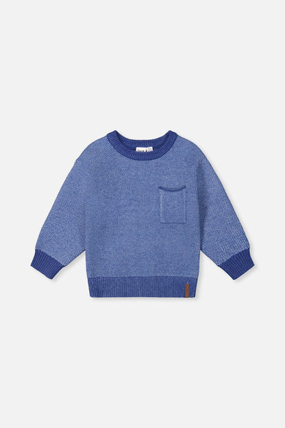 Knit Sweater Blue-0