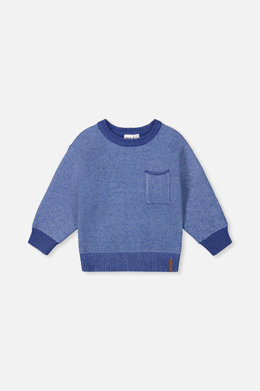 Knit Sweater Blue-0