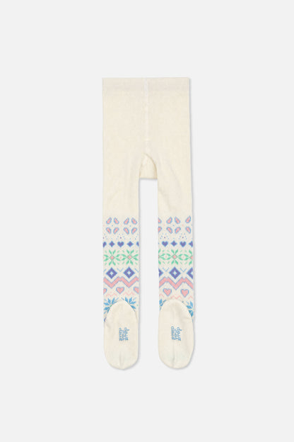 Tights Beige And Multicolored-1