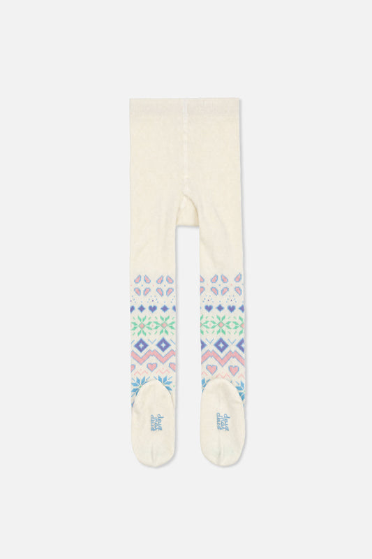 Tights Beige And Multicolored-1