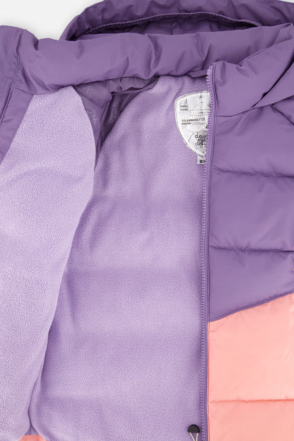 Color-Block Winter Jacket Violet-3