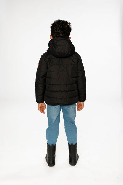 Insulating Quilted Mid-Season Jacket Black-3