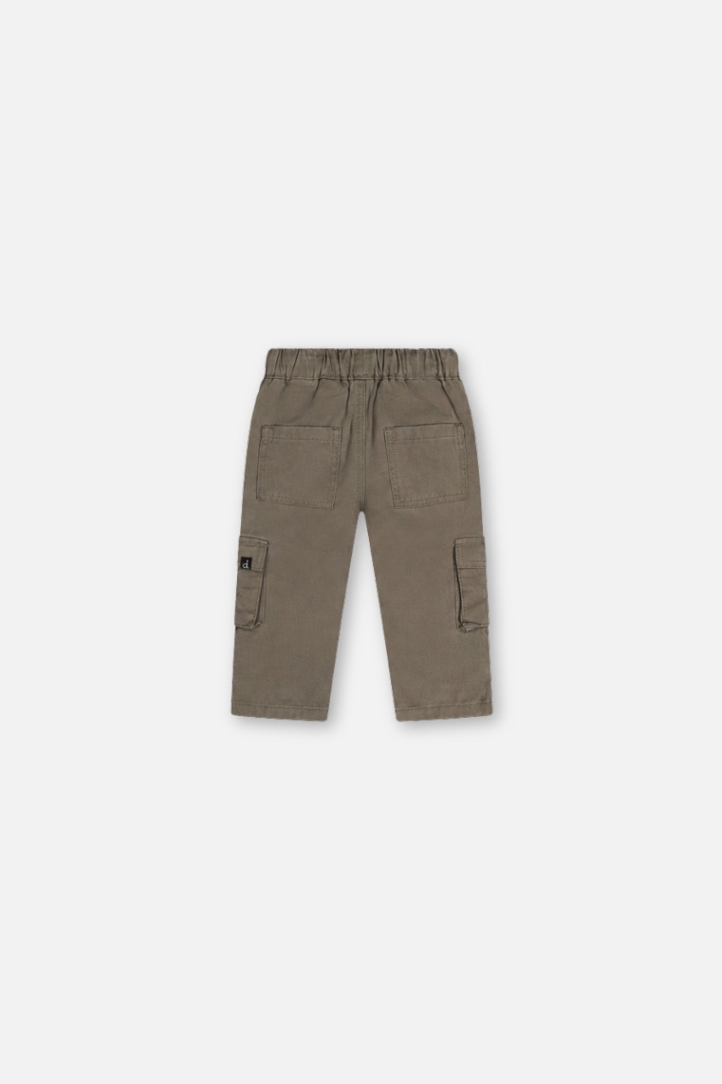 Baby Twill Pants With Cargo Pockets Grey-1