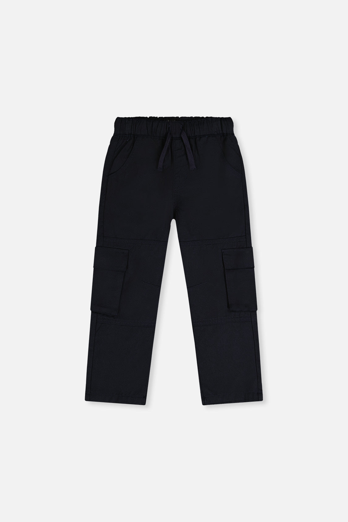 Twill Pants With Cargo Pockets Dark Blue-0