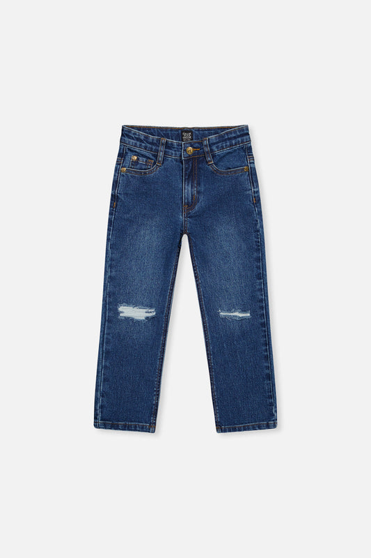 Stretch Jeans Navy Blue Denim-0