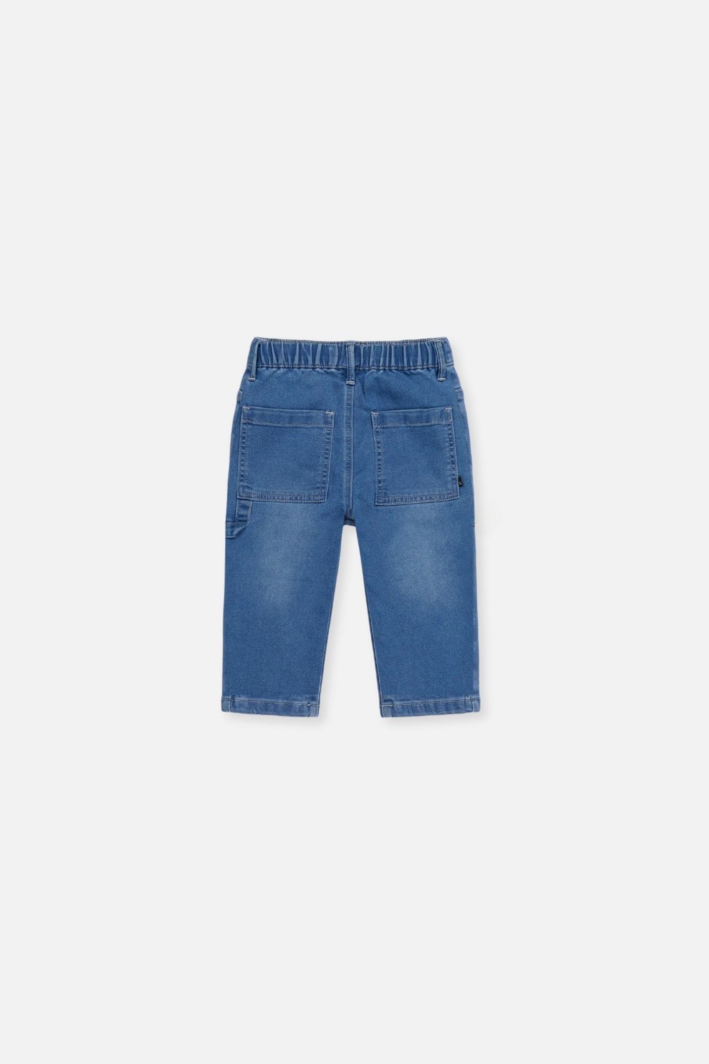 Baby French Terry Denim Pants Light Blue-1