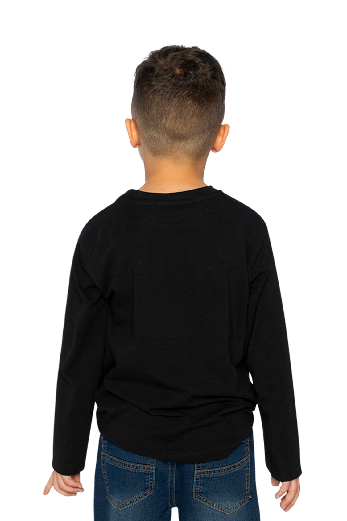 Organic Cotton Long Sleeve T-Shirt Black-3