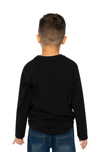 Organic Cotton Long Sleeve T-Shirt Black-3