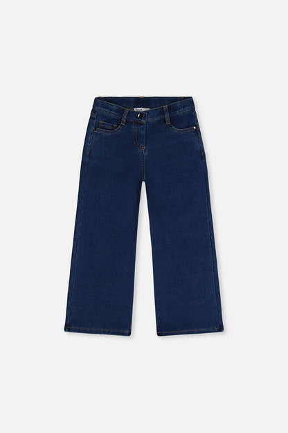Jeggings With Lurex Navy Blue Denim-0