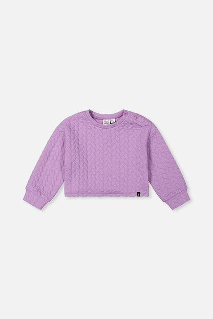 Jacquard Sweatshirt Purple-0