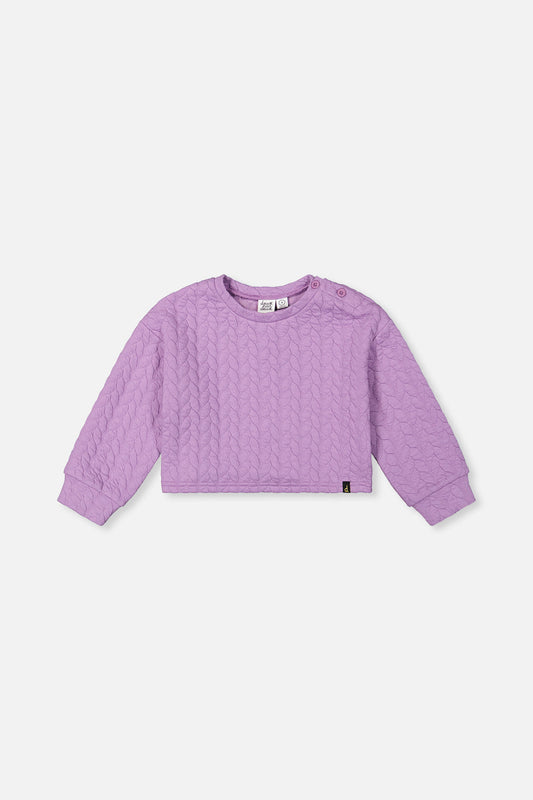 Jacquard Sweatshirt Purple-0