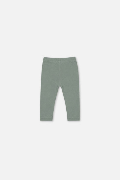 Baby Rib Leggings Green Printed Green-1