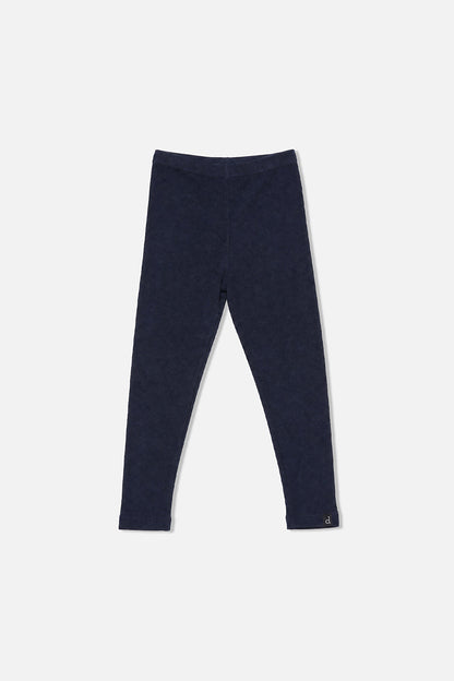 Baby Rib Leggings Dark Blue-0