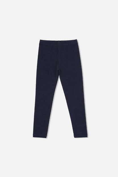 Rib Leggings Dark Blue-1