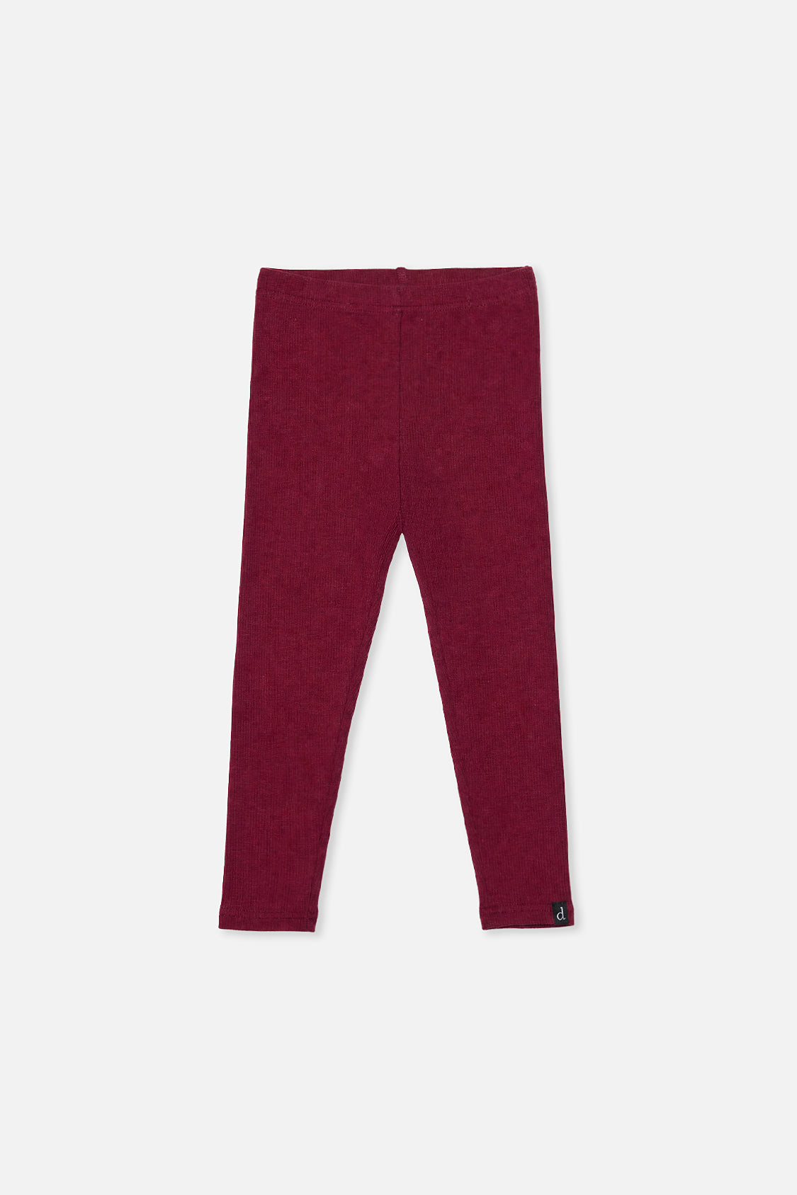 Baby Rib Leggings Reddish-Brown-0