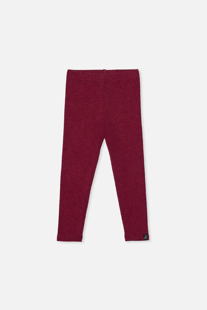 Baby Rib Leggings Reddish-Brown-0