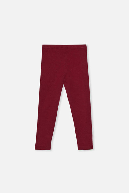 Baby Rib Leggings Reddish-Brown-1