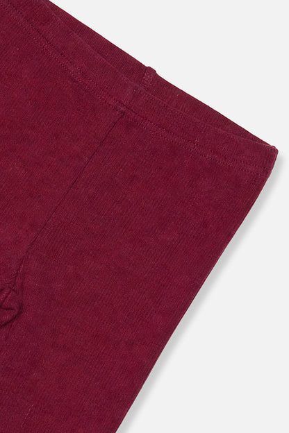 Baby Rib Leggings Reddish-Brown-2