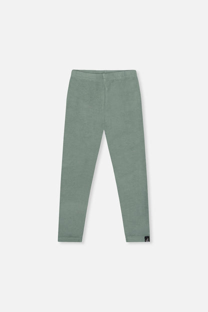 Rib Leggings Green Printed Green-0