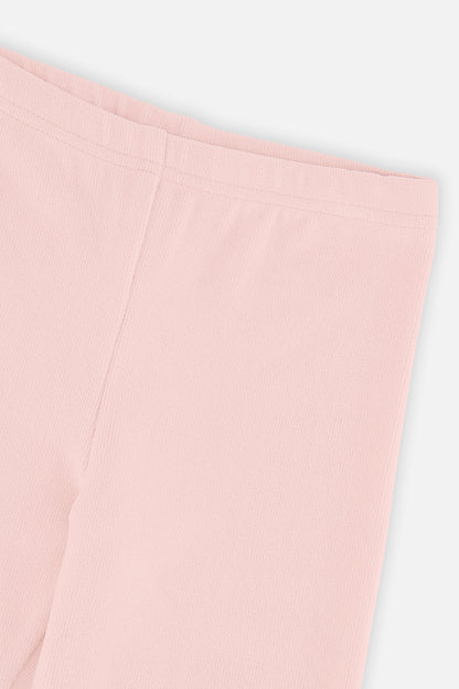 Rib Leggings Pale Dusty Pink-2