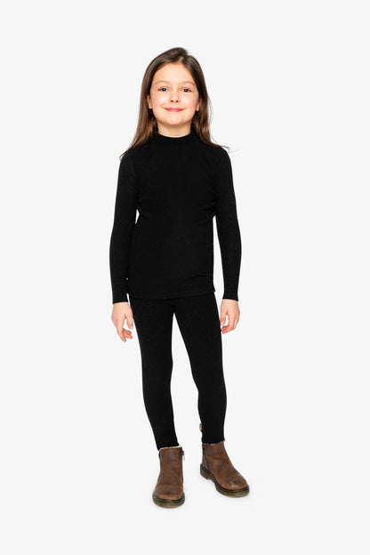 Rib Leggings Black-3