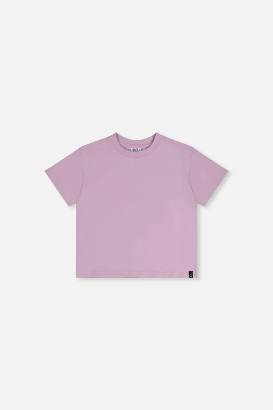 Heavy Jersey Wide Short Sleeve T-Shirt Mauve-0