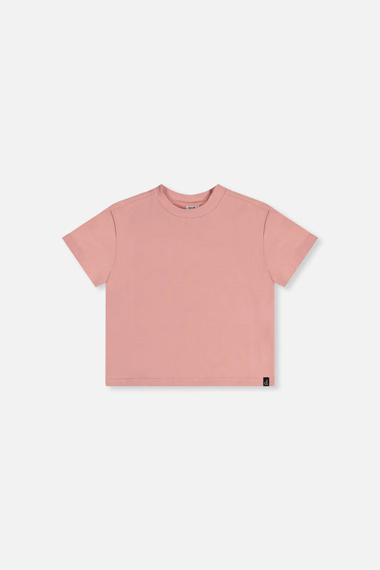 Heavy Jersey Wide Short Sleeve T-Shirt Pink-0