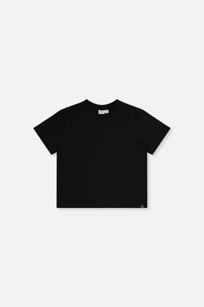 Heavy Jersey Wide Short Sleeve T-Shirt Black-0