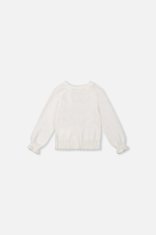 Baby Knit Cardigan Off-White-1