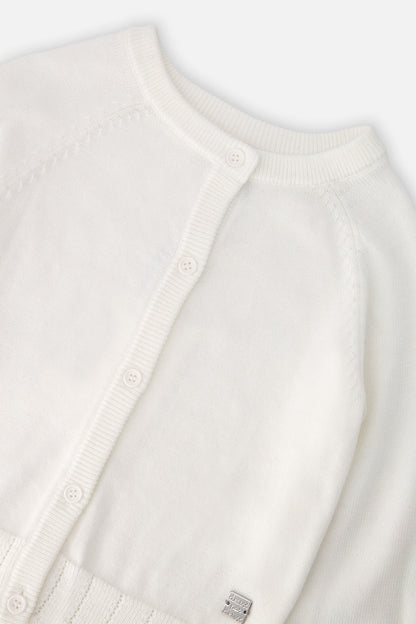 Baby Knit Cardigan Off-White-2